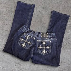 Miss Me *ALTERED* Cross Cyber Y2K Jeans